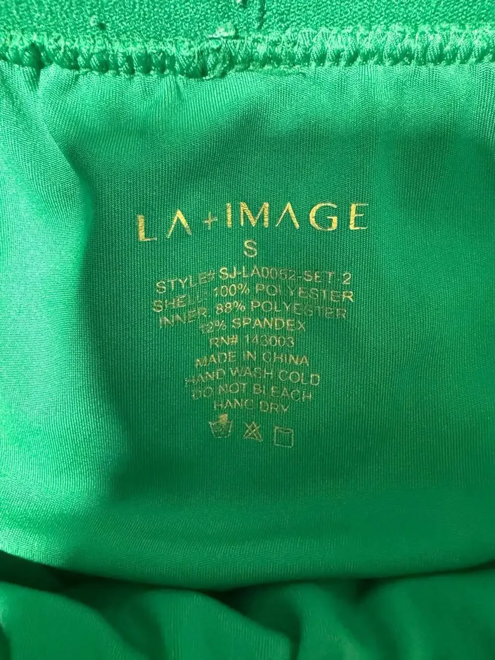 LA + IMAGE Green Pleated Tennis Skort Size S Style SJ-LA0052-SET 2